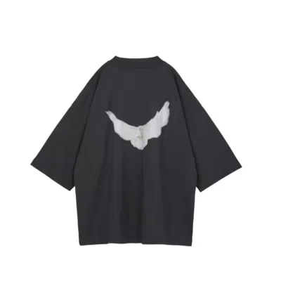 Yeezy Gap Engineered By Balenciaga Ss22 Dove 3/4 Sleeve Tee 'dark Grey'