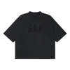 Yeezy Gap Engineered By Balenciaga Ss22 Dove 3/4 Sleeve Washed T-shirt 'black'