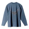 Yeezy Gap Engineered By Balenciaga Ss22 Dove Longsleeve Tee 'washed Blue'