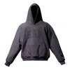 Yeezy Gap Engineered By Balenciaga Ss22 Dove Shrunken Hoodie 'black' In Purple