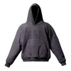Yeezy Gap Engineered By Balenciaga Ss22 Dove Shrunken Hoodie 'black' In Gray