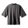 Yeezy Gap Engineered By Balenciaga Ss22 Logo No Seam Tee 'dark Grey' In Gray