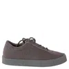 Yeezy Ladies Graphite Crepe Sneaker Washed Canvas In Brown