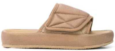Pre-owned Yeezy Men's  Fabric Slippers Season 7 Sneakers In Khaki