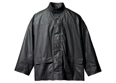 Pre-owned Yeezy Men's  Gap Coated Cotton Light Parka Jacket In Black