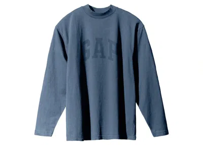 Pre-owned Yeezy Men's  Gap Dove Longsleeve Tee Shirt In Dark Blue