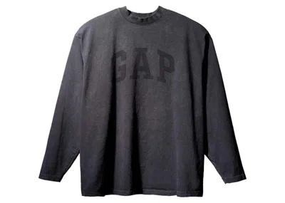 Pre-owned Yeezy Men's  Gap Dove Longsleeve Tee Shirt In Washed Black