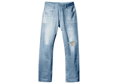 Pre-owned Yeezy Men's  Gap Engineered By Balenciaga 5 Pocket Denim Pants In Blue