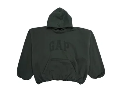 Pre-owned Yeezy Men's  Gap Engineered By Balenciaga Dove Hoodie In Dark Green