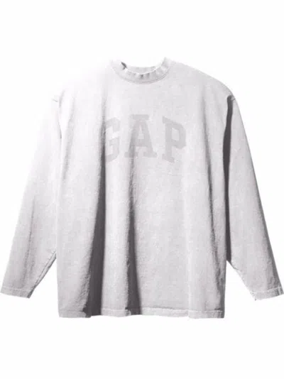 Pre-owned Yeezy Men's  Gap Engineered By Balenciaga Dove Long Sleeve T-shirt In White