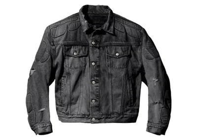 Pre-owned Yeezy Men's  Gap Engineered By Balenciaga Padded Denim Jacket In Grey Wash In Gray