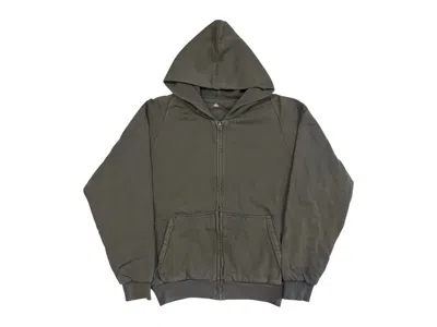 Pre-owned Yeezy Men's  Gap La H14 Full Zip Hoodie In Poetic Grey