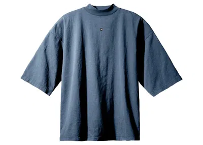 Pre-owned Yeezy Men's  Gap Logo 3/4 Sleeve Tee Shirt In Dark Blue