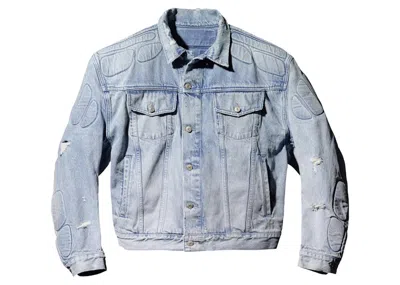 Pre-owned Yeezy Men's  Gap Padded Denim Jacket In Blue