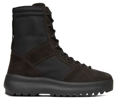 Pre-owned Yeezy Men's  Season 3 Military Boot Sneakers In Onyx Shade In Black