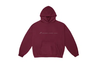 Pre-owned Yeezy Men's  X Future I Never Liked You Hoodie In Burgundy