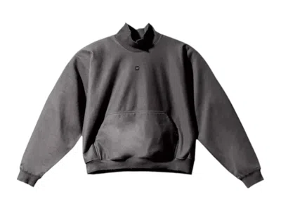 Pre-owned Yeezy Men's  X Gap Engineered By Balenciaga High Neck Sweater In Dark Grey In Gray