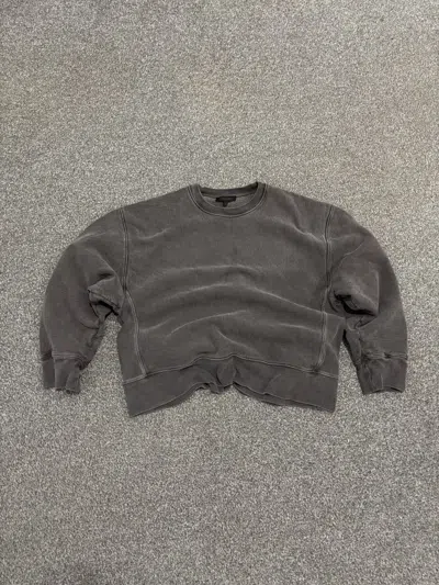 Pre-owned Yeezy Season 3 Heavy Washed Crewneck In Black