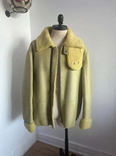 Pre-owned Yeezy Season 3 Shearling God Sun Yellow Size L