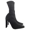 Yeezy Season 7 Sock Ankle Boots In Black Canvas In Black