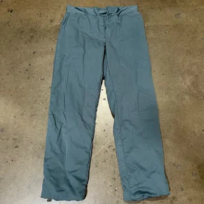 Pre-owned Yeezy Season 9 Puffer Pants Sample In Teal