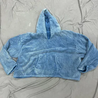 Pre-owned Yeezy Season Yzy Wyoming Era Towel Hoodie In Blue