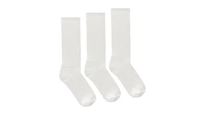 Pre-owned Yeezy Sk01 Socks (3 Pair) In White