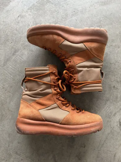 Pre-owned Yeezy Szn 3 Burnt Sierra Combat Boot In Orange