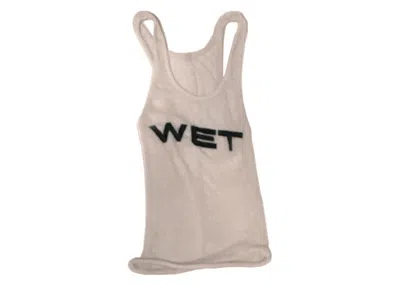 Pre-owned Yeezy Women's  X Mowalola Wet Tank In White