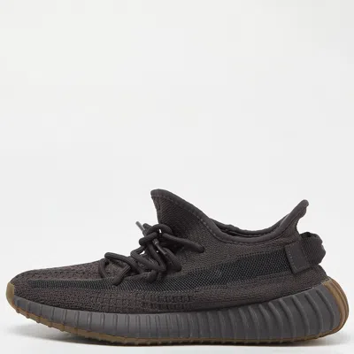 Pre-owned Yeezy X Adidas Black Fabric Boost 350 V2 Cinder Sneakers Size 40 2/3