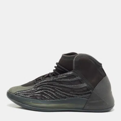 Pre-owned Yeezy X Adidas Black Mesh And Neoprene Qntm Onyx Sneakers Size 43 1/3