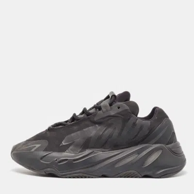 Pre-owned Yeezy X Adidas Black Nylon Boost 700 Mnvn Triple Black Sneakers Size 39 1/3