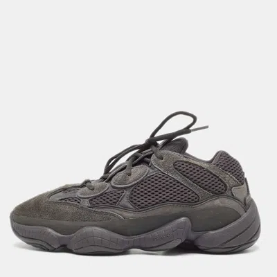 Pre-owned Yeezy X Adidas Black Suede And Mesh 500 Utility Sneakers Size 40 2/3