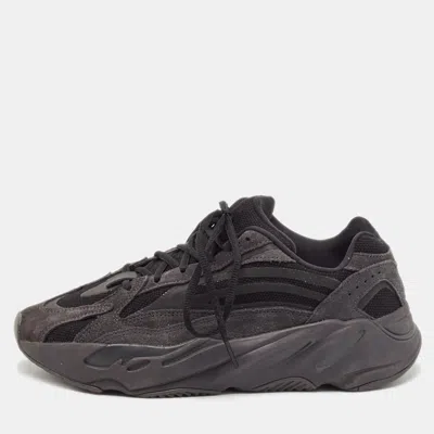 Pre-owned Yeezy X Adidas Black/grey Canvas And Suede Boost 700 V2 Vanta Sneakers Size 42 2/3