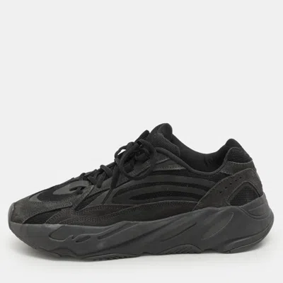 Pre-owned Yeezy X Adidas Black/grey Suede And Canvas Boost 700 V2 Vanta Sneakers Size 42 2/3