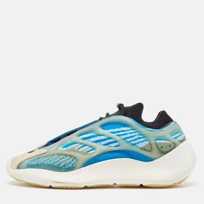 Pre-owned Yeezy X Adidas Blue/white Knit Fabric 700 V3 Arzareth Sneakers Size 42