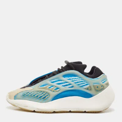 Pre-owned Yeezy X Adidas Blue/white Knit Fabric Yeezy 700 V3 Arzareth Sneakers Size 39 1/3
