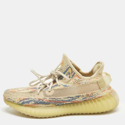 Pre-owned Yeezy X Adidas Boost 350 V2 Mx Oat Size 39 1/3 Multicolor Knit Fabric Low Top Sneakers