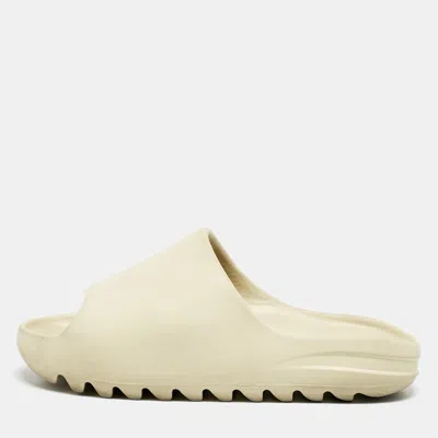 Pre-owned Yeezy X Adidas Cream Rubber Resin Sandals Size 36.5