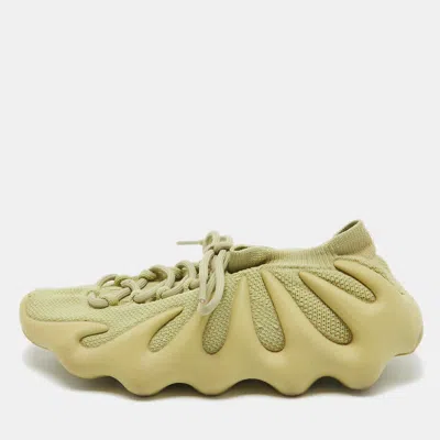 Pre-owned Yeezy X Adidas Green Knit Fabric 450 Resin Sneakers Size 40