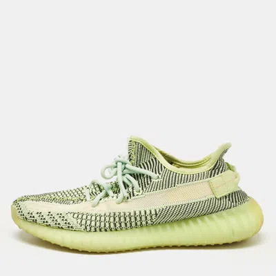 Pre-owned Yeezy X Adidas Green Knit Fabric Boost 350 V2 Yeezreel (non-reflective) Sneakers Size 43 1/3