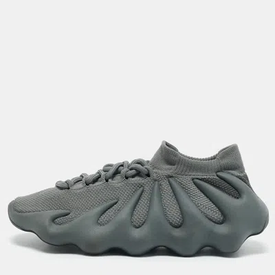 Pre-owned Yeezy X Adidas Grey Knit Fabric 450 Sneakers Size 40
