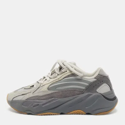 Pre-owned Yeezy X Adidas Grey Suede And Canvas Boost 700 V2 Tephra Sneakers Size 36 2/3 In Gray
