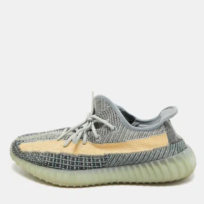 Pre-owned Yeezy X Adidas Multicolor Knit Fabric Boost 350 V2 Ash Blue Sneakers Size 44 2/3