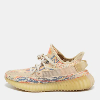 Pre-owned Yeezy X Adidas Multicolor Knit Fabric Boost 350 V2 Mx-oat Sneakers Size 39 2/3