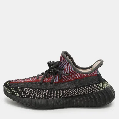 Pre-owned Yeezy X Adidas Multicolor Knit Fabric Boost 350 V2 "yecheil" Low Top Sneakers 39 1/3