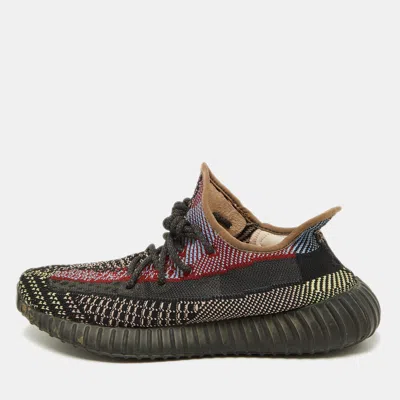 Yeezy X Adidas Multicolor Knit Fabric Boost 350 V2 Yecheil Non-reflective Sneakers