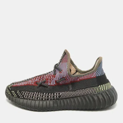 Pre-owned Yeezy X Adidas Multicolor Knit Fabric Boost 350 V2 Yecheil Non-reflective Sneakers Size 40