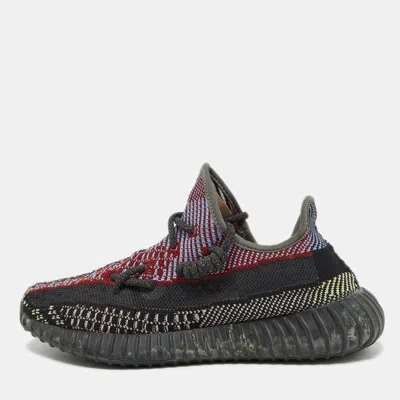Pre-owned Yeezy X Adidas Multicolor Knit Fabric Boost 350 V2 Yecheil Sneakers Size 39 1/3