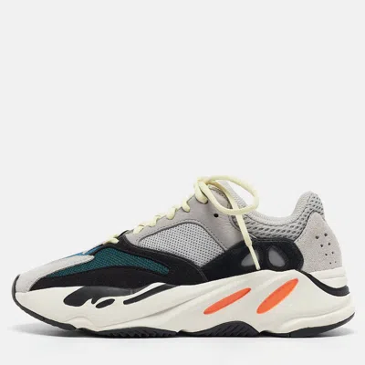 Pre-owned Yeezy X Adidas Multicolor Leather And Suede Boost 700 Wave Runner Sneakers Size 39 1/3